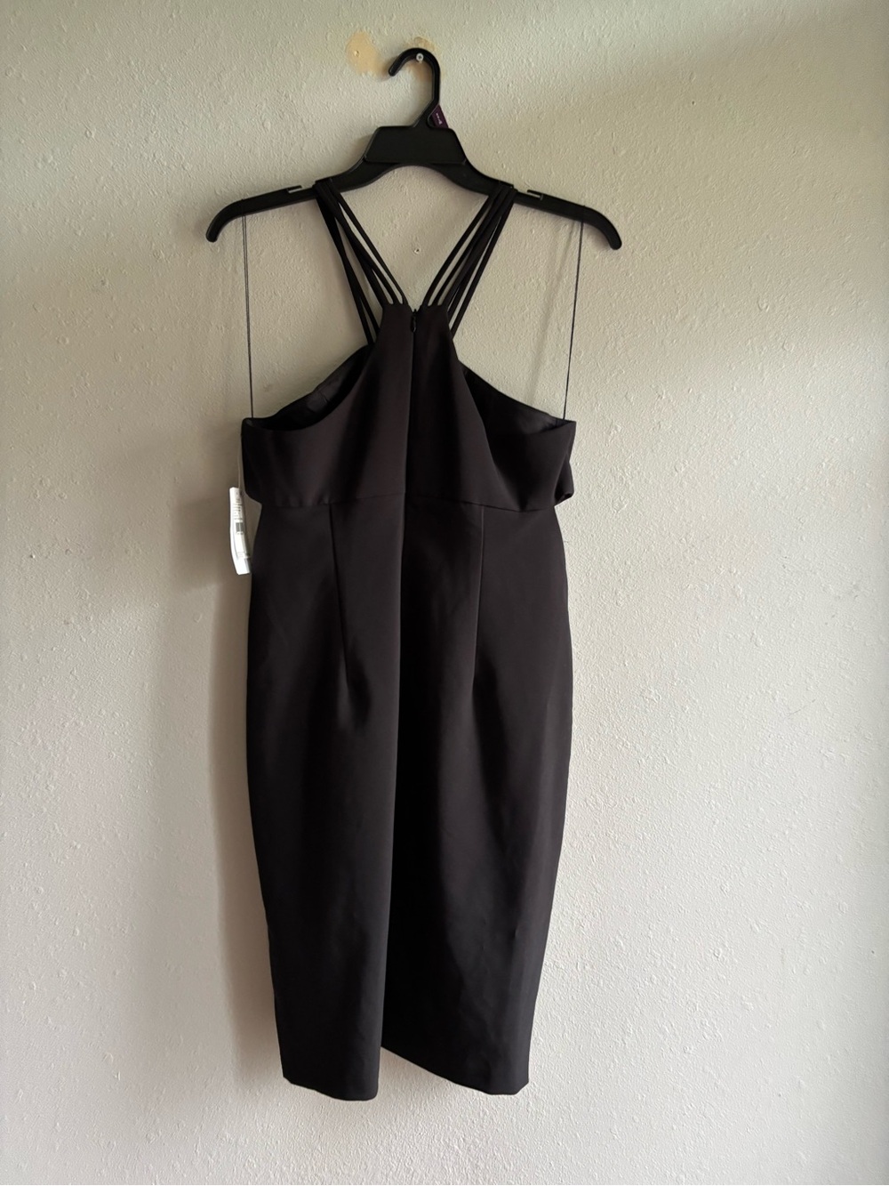 Aidan Mattox Women's Black Strappy Sheath Dress